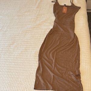 SHEIN Brown Maxi Dress